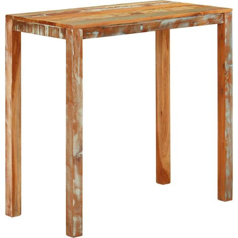Bartisch 112x55x108 cm Altholz Massiv