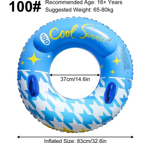 Bouée gonflable portable (100) avec poignée, bouée adulte étanche en PVC