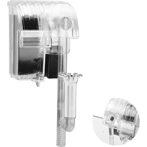 Filtro per acquario a cascata, filtro sospeso per acquario, filtro per acquario, pompa di ossigeno sommergibile DH06-1 (1/5)