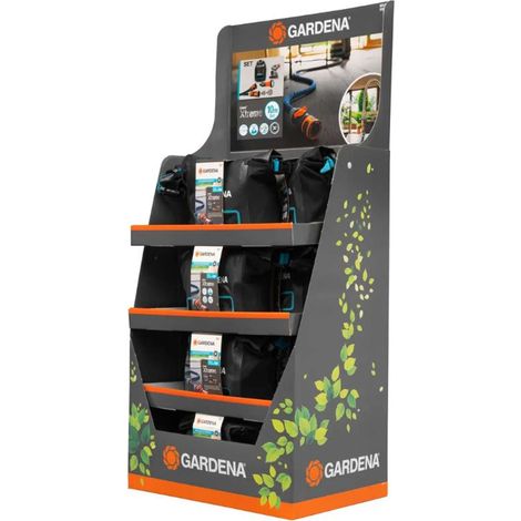 Gardena - Garten-Textilschlauch Liano Xtreme 13 mm, mit Zubehör, 10 m, im Ständer, 12 Stück 18491-90 (1/4)