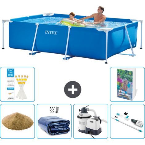 Rechteckiger Frame Pool - 260x160x65 cm - 7-teilig S89