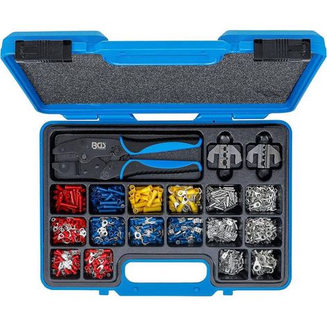 Pince à Sertir avec 2 Paires de Mâchoires - Assortiment 1000 Cosses - Polyvalence et Praticité - D-Work (1/5)
