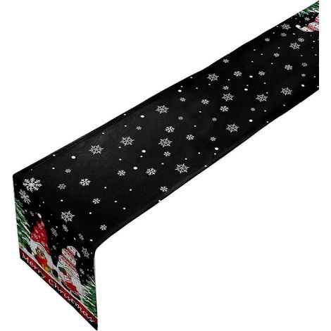 Artículos de decoración navideña para el hogar Camino de mesa de tela tejida Mantel navideño creativo (1/5)