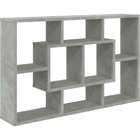 vidaXL Wall Shelf Concrete Grey 85x16x52,5 cm Engineered Wood