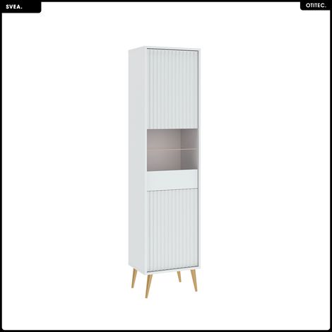 Armoire vitrine - H.193 x L.47 x P.40 - SVEA (1/5)