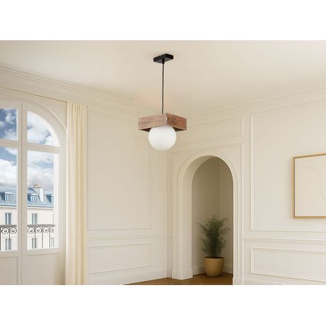 BOBOCHIC - Lustre KEDAH en acier  1 lampe