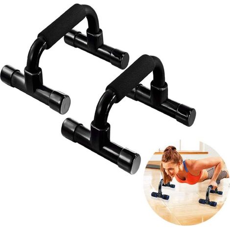 Forme L 1 Paire Poignées De Pompe Push Up Bars Support De Barre De Poitrine pour Hommes Et Femmes Gym Exercice Entraînement Fitness Poitrine Bras épaule-Fei Yu (1/5)