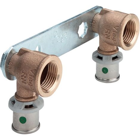 Viega Unité d&39 Viega Sanfix-P 310622 gunmetal, 16mmxRp 2000 / 2x100mm, SC-Contur