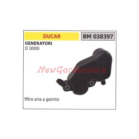 Filtro de aire acodado DUCAR para generador D 1000i 038397