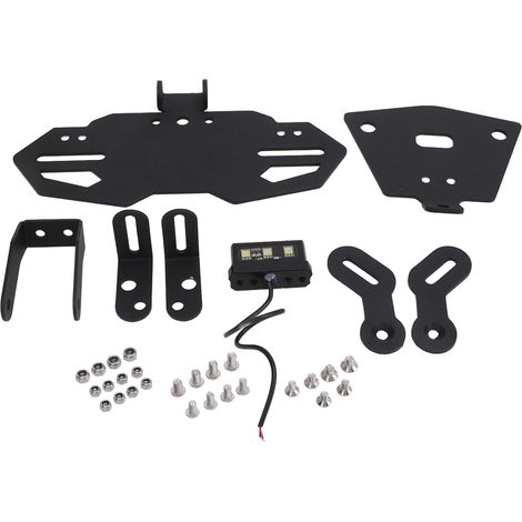 Support de plaque d'immatriculation de moto avec lumière LED, support d'étiquette Anti-Vibration de remplacement pour Aprilia RS660 Tuono 660 RSV4 (1/5)