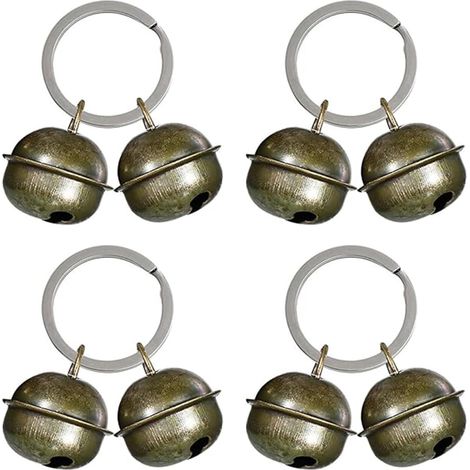 Cloches pour Colliers de Chien et Chat - 4 pcs Extra Fortes avec Collier Nœud Papillon et Clochette (1/5)
