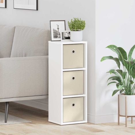 vidaXL Credenza con cassetto Bianco 25,5 x 22 x 69,5 cm
