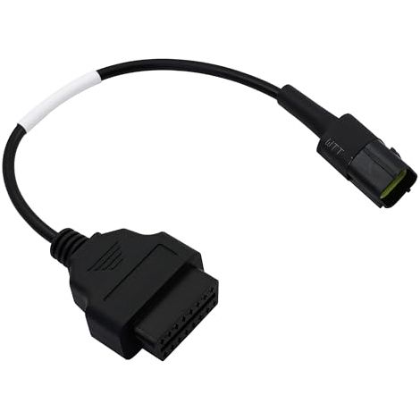 Câble adaptateur OBD2 3824-26 compatible avec les véhicules KUBOTA 4 broches vers 16 broches OBD1 compatible avec scanner de diagnostic OBD II (1/5)