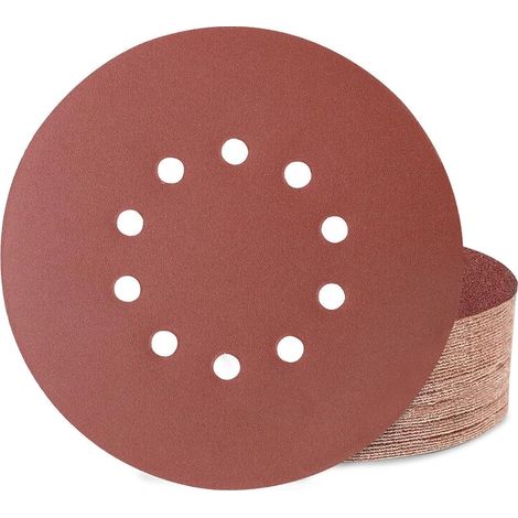Schleifpapier 225mm Klett 10 Loch 180 180 K&xF6rnung 40 St&xFCck (1/5)