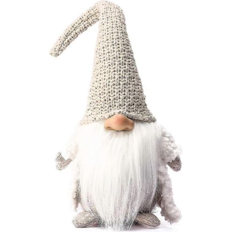 Gnomo navideño hecho a mano, Tomte sueco, adornos de elfo navideño, regalos de Acción de Gracias, gnomos suecos Tomte (1/5)