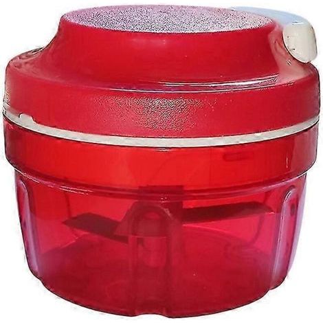 Hachoir à oignons Tupperware Chef Turbo-chef rouge compatible avec le coupe-oignons Speedy Boy D158 (nouveau modèle 2025) - bord concave