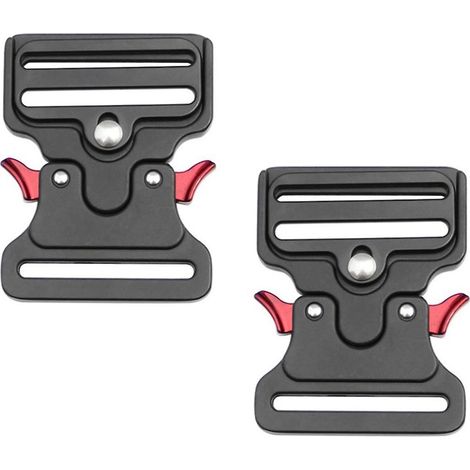 Lot de 2 boucles tactiques de 50 mm pour colliers de chien, sacs à dos et sangles de bagages (pièces de rechange). (1/5)
