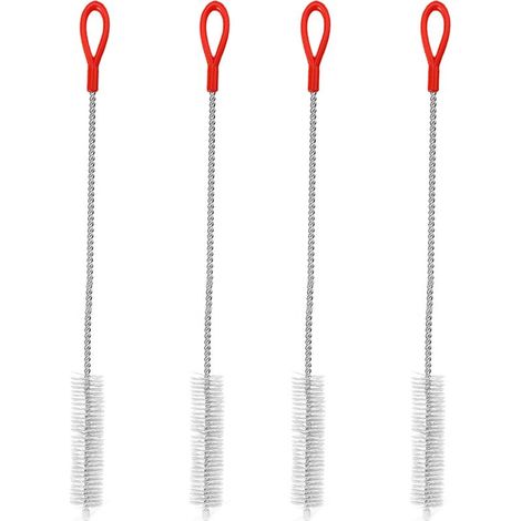 Lot de 4 brosses souples pour paille - Rouge (1/5)