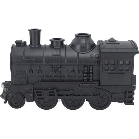Diffuseur d'huiles essentielles 300 ml en forme de train, 2 modes d'éclairage, humidificateur à brume fraîche pour aromathérapie, télécommande incluse, idéal pour la chambre, le bureau ou un bureau. P (1/5)
