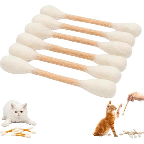 Wattestäbchen Katzenspielzeug 6 avec Katzenminze Kauzahnseil set (1/5)