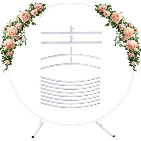 Support de toile de fond, 2m x 2m, Convient pour les événements intérieurs et extérieurs, Blanc, L-a (1/2)