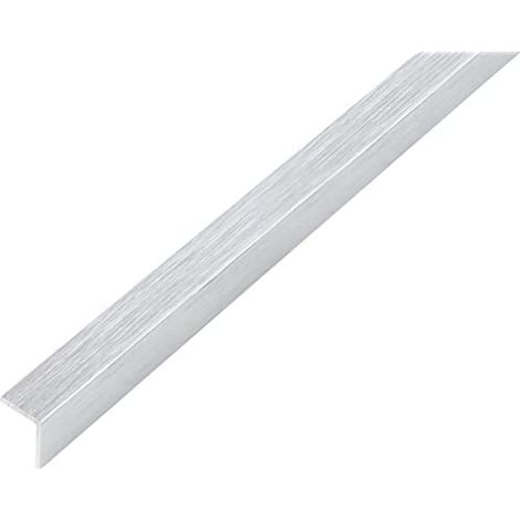 Alberts 489045 Profilo angolare autoadesiva alluminio, design acciaio inox, chiaro 1000 x 25 x 25 mm (1/4)