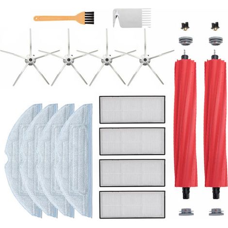 Serpillière pour Roborock S7 S7 Plus S7+ S7 Maxv Ultra T7S T7S Plus Robot Aspirateur, Pièces de rechange avec Brosse Principale, Chiffons de Nettoyage, Filtres Hepa, Brosse Latéral (1/5)