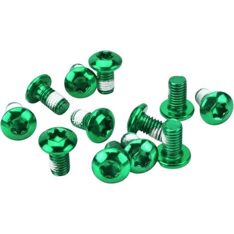 Packung mit 12 Torx-Schrauben T25 M5x10 mm aus Edelstahl für Bremsscheiben von Rennrädern und Mountainbikes – Fahrradzubehör B (1/5)