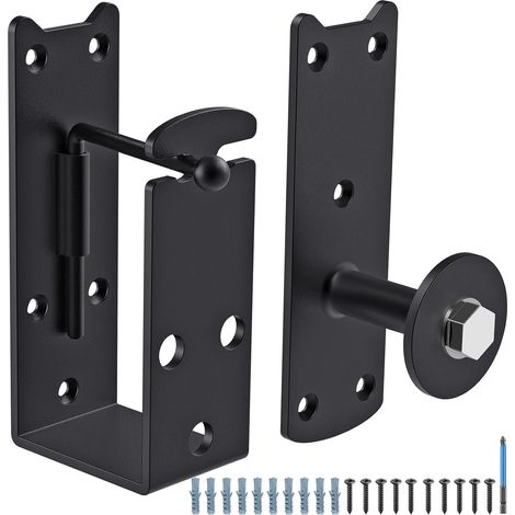 Snúningur 2 x Wooden Door Latch Door Lock 360 for Wood 10.7 x 5.3 cm Weatherproof Security Latch Indoor (1/5)