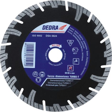 Lama diamantata dedra turbo-t 230 mm 18 segmenti