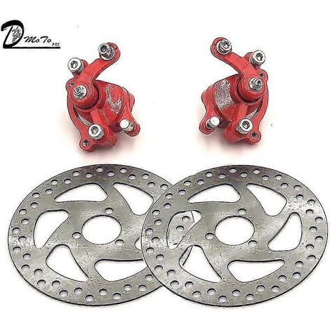 Kit d'étrier de frein à disque arrière 140 mm et disques de friction pour mini-moto tout-terrain à essence 49 cm³, scooter électrique et quad - B (1/5)