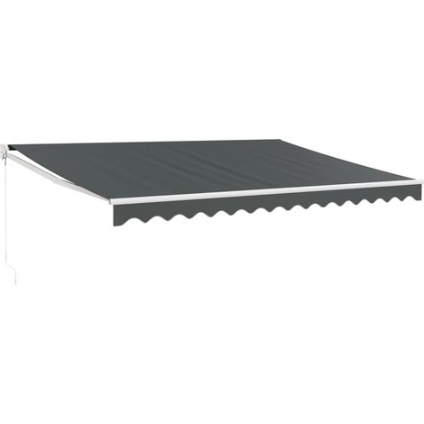 Maison Exclusive - Auvent rétractable anthracite 4x3 m tissu et aluminium