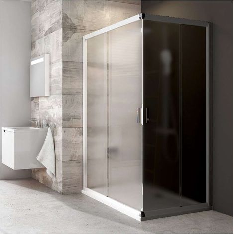 Ravak Blix - Duschtür BLRV2K 80 cm, weiß/Glas Traube 1XV40100ZG