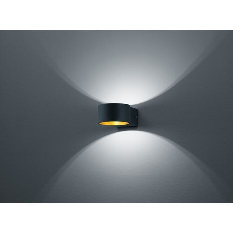 Applique Lacapo Nero e Oro Led Doppia Luce Trio Lighting (1/3)