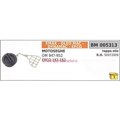 Tappo olio EMAK motosega OM 947 952 EFCO 147 152 005313