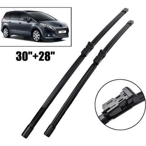 KLVGTIFS PULot de 2 Balais d'essuie-glace avant Pour Peugeot 5008 MK1 2009 2010 2011 2012 2013 2014 2015 2016 2017 (1/4)
