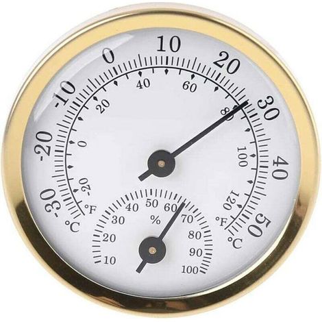 Thermomètre Intérieur Analogique Hygromètre Température Humidité Blanc (1/4)