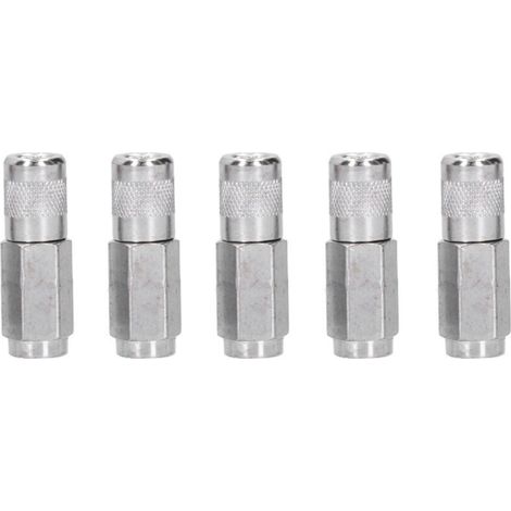 5 Pièces coupleur de pistolet à graisse Buses plates de pistolet à graisse résistant à l'usure durable pour l'entretien de l'équipement embouts pour pompe à graisse pistolet de graissage