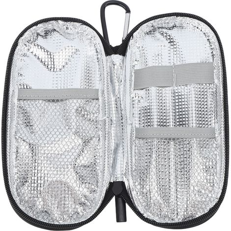 Sac isotherme pour stylo à insuline, étui de voyage en toile, sac isotherme médical portable (1/5)