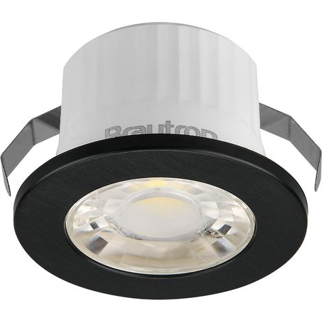 Mini spot LED rond noir 3W 6500K IP54 (1/5)