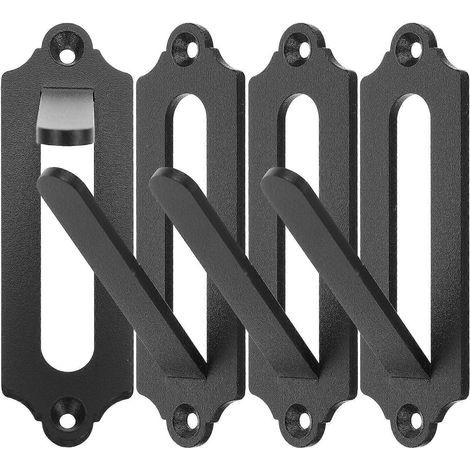Wandhalterungen im europäischen Totenkopf-Design – 10,50 x 6,00 x 3,30 cm – Schwarz (1/4)