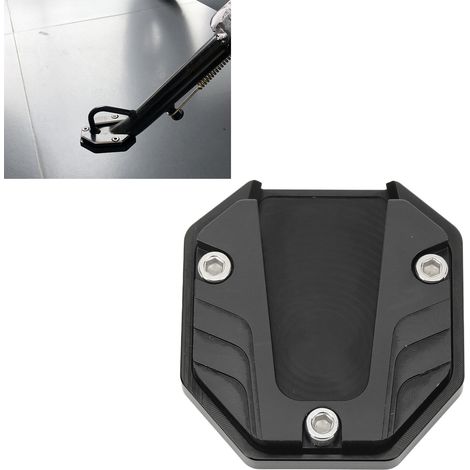 Motorrad-Fußrastenverlängerung, Fußrastenverlängerung, Fußrasten-Trägerplatte, Motorradzubehör, schwarz (1/5)