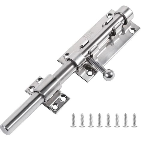 Schieberiegel Edelstahl 20,3 cm abschließbar für Türen & Fenster