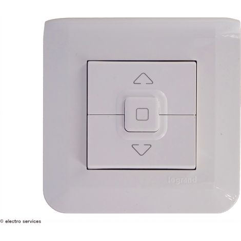 Legrand – Interrupteur de volet roulant complet 2 modules – Blanc – Tension 250V – Courant 6A – Utilisation intérieure uniquement