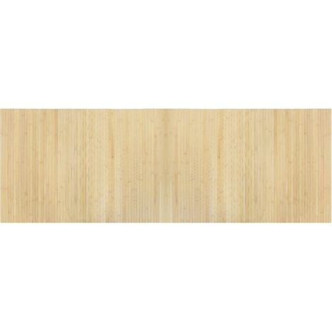 Tapis de sol,Tapis rectangulaire naturel clair 70x200 cm bambou CFW549190 (1/5)