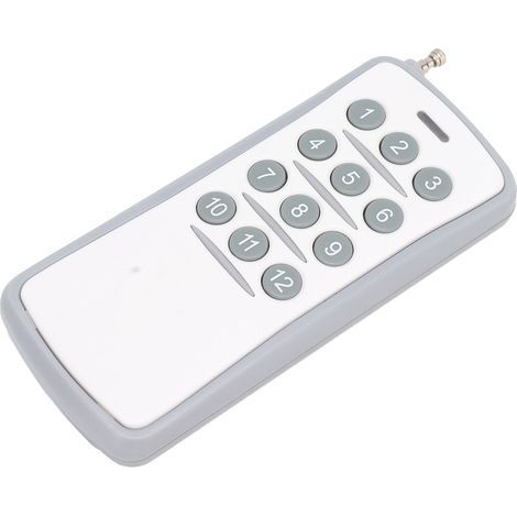 Télécommande sans fil DC12V 433MHz, émetteur-récepteur longue Distance à 12 boutons pour porte d'entrepôt à lumière LED (1/5)