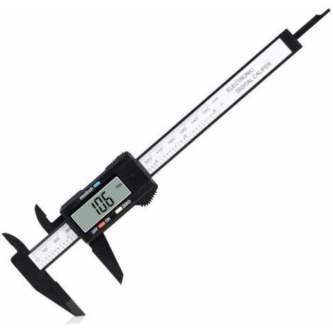Pied à coulisse numérique, Outil de Mesure 0-6" Avec Grand écran LCD, Fonction d'arrêt Automatique (1/5)
