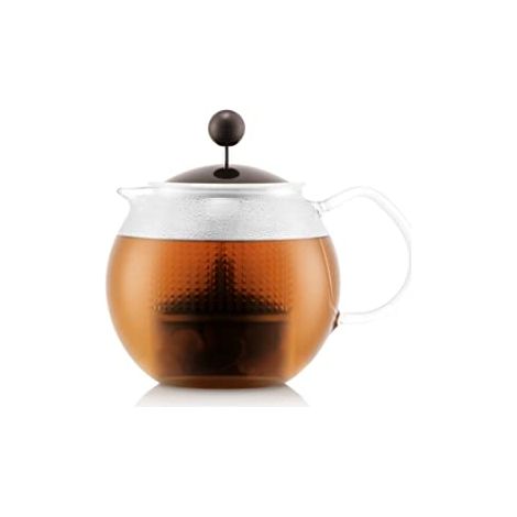 Théière 0,5 L En Verre Avec Filtre Plastique Marron - Assam - Bodum