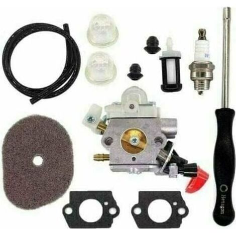 Carburateur avec Filtre à air pour Stihl FS40 FS50 FS56 FS70 FS70C FC70 FC56 FS56C HT56 HT56C KN56 KM56 KM56C Tondeuse Pièces 4144 120 0608 41441200608 C1M-s267A (1/5)