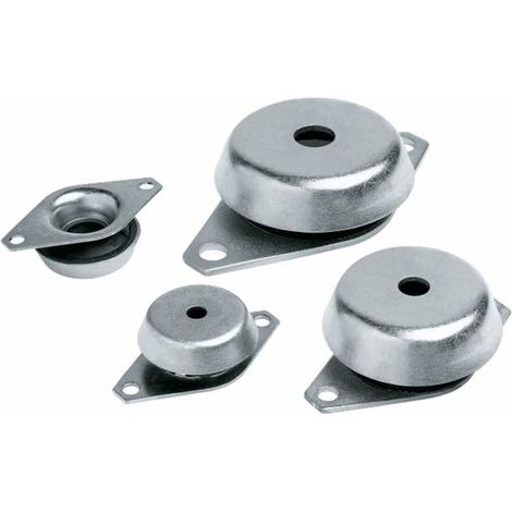 Supporto antivibrante a campana Ama 119x48 mm con foro passante Ø 24,5mm (1/3)